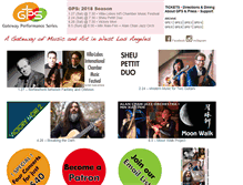 Tablet Screenshot of gatewayperformanceseries.org